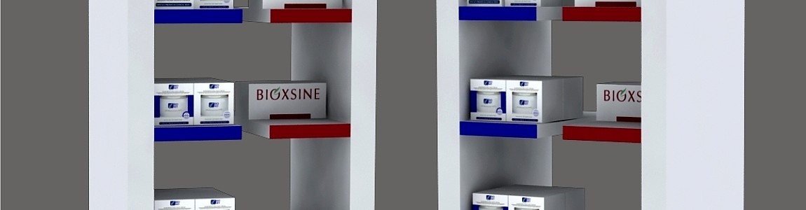 Изготовление рекламного стенда Bioxsine & Bioxet