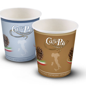 Изготовление бумажных стаканчиков для итальянской марки кофе Caffe Poli