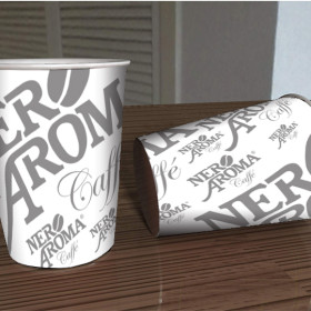 Изготовление бумажных стаканчиков для торговой марки кофе Nero Aroma