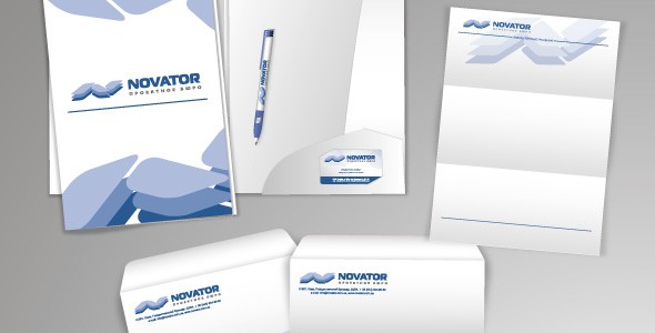 Дизайн фирменного стиля для компании Novator