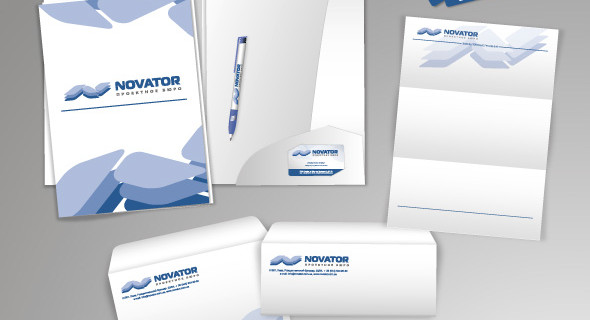 Дизайн фирменного стиля для компании Novator